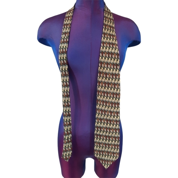 Jerry Garcia 100% Silk Neck Tie Neutral Art Deco Grateful Dead Men's Tie - Picture 3 of 7